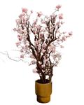 Kunst Bloesemboom - Kunstboom - Roze - 200cm -  incl.pot - Hoge en volle kunstbloesemboom