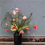 Tulpen boeket - Kunsttulpen - pastel tinten