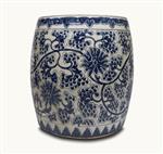 Grote Chinees Porseleinen Bloempot - Handgemaakt Keramiek, Blauw-Crème-Wit, 66cm Hoog