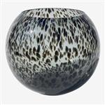 Cheetah glazen vaas - grijs -