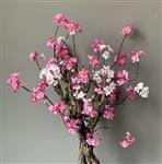 Kunst bloesemboom - Kunstboom - roze /donker roze- 75cm - Voor binnen - Kerselaar -