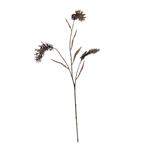Lange gras tak - pluimen hangend - 120cm - grijs -