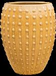 Oker geel - stoere noppen pot - 67cm - keramiek