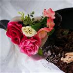 Grafstuk - hartvorm - rozen - 16cm