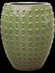 Groen - stoere noppen pot - 67cm - keramiek -