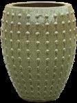 Groen - stoere noppen pot - 55cm - keramiek