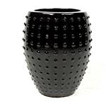 Zwarte pot - noppen - 67cm -