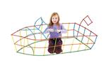 Constructiemateriaal met 'rietjes'