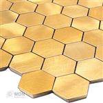 Geborsteld goud hexagon mozaiek-23.60m²