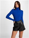 Long-sleeved jumper with turtleneck 202- Mentos  Blue