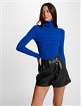 Long-sleeved jumper with turtleneck 202- Mentos  Blue
