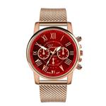 Luxury Watch for Women - Fashionable Quartz Movement Mesh Strap Business