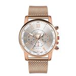 Luxury Watch for Women - Fashionable Quartz Movement Mesh Strap Business