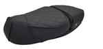 Zadel zwart ruit motief duo-seat RSO Sense/Vx50/Riva/ vespelini/ vespa-look