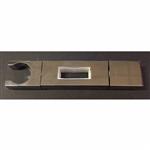 Wiesbaden los glijstukje tbv 29.3841 glijstangset vierkant chroom