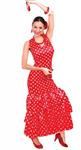 Spaanse Jurk Flamenco Rood