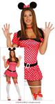 Minnie Mouse Kostuum Wit Rood Dames