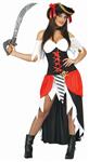Piratenpak Dames Rood Luxe