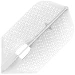 L Style Champagne Dart Flights Dimple Slim Pearl White