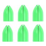 L Style Shell Lock Rings Clear Green