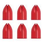 L Style Shell Lock Rings Clear Red