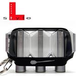 L-Style Krystal Flight Case Clear Black