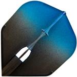 L Style Two Tone Flights L3 Black Blue