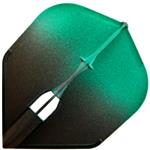 L Style Two Tone Flights L3 Black Green