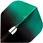 L Style Two Tone Flights L1 Black Green