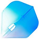 L Style Two Tone Flights L1 Clear Blue