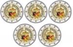 Duitsland 2 Euro 2015 Duitse Eenheid Gekleurd Serie van 5