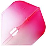 L Style Two Tone Flights L1 Clear Red