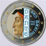 San Marino 2 Euro 2015 Dante Gekleurd