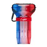 L-Style Krystal One Dart Case Tri Color Mondrian Red