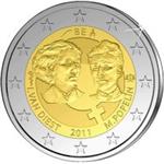 België 2 Euro 2011 100 jaar Internationale Wereldvrouwendag