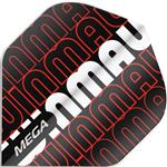 Winmau Mega Standaard Flights Logo Rood