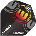 Winmau Rhino Logo Flights Orange 2