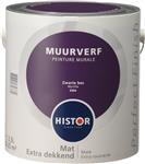 Histor Perfect Finish Muurverf Mat - Zwarte bes 6984 - 2,5 Liter