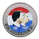 Luxemburg 2 Euro 2005 Henri en Adolphe Gekleurd
