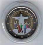 Vaticaan 2 Euro 2013 Gekleurd Rio de Janeiro