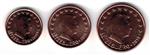 Luxemburg 1 cent en 2 cent en 5 Cent 2015