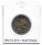 Malta 2 Euro 2016 Ggantija Tempels + Muntteken Hoorn des Overvloeds