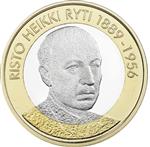 Finland 5 Euro 2017 Risto Ryti