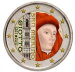 San Marino 2 Euro 2017 Giotto Gekleurd