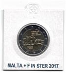 Malta 2 Euro 2017 Hagar Qim met F in ster
