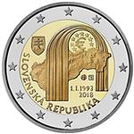 Slowakije 2 Euro 2018 25 Jaar Slowakije