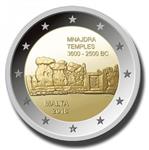 Malta 2 Euro 2018 Mnajdra Tempels met F in Ster