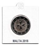 Malta 2 Euro 2018 Normaal met F in de ster