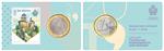 San Marino 1 Euro 2019 Coincard Nr. 3 met Postzegel