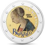 San Marino 2 Euro 2020 Raffaello (Raffaël) Gekleurd